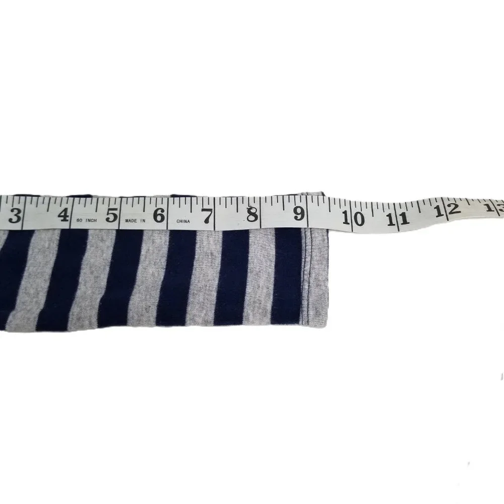 Simple Joys Carters Bodysuit 18M Navy Gray Striped Long Sleeve Cotton Baby